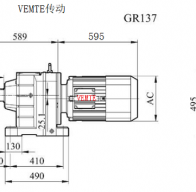 R137-Y180L4-4P-M4-0°減速機型號大全及尺寸