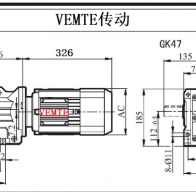 K47-Y90L4-4P-M4-0°減速機型號大全