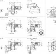 FC107 FCAF107 FCF107 FCA107減速機電機型號大全及尺寸圖