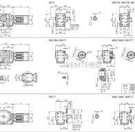 KD07 KK07 KFK07 KF07減速機(jī)電機(jī)型號及尺寸圖