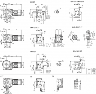 KD12 KFK12 KK12 KF12減速機電機型號大全及尺寸圖